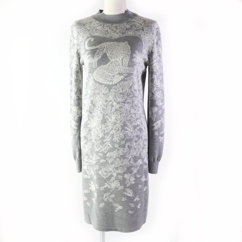 Hermes 2019 Cashmere Silk Blend Jungle Love Animal Design Long Sleeve Knit