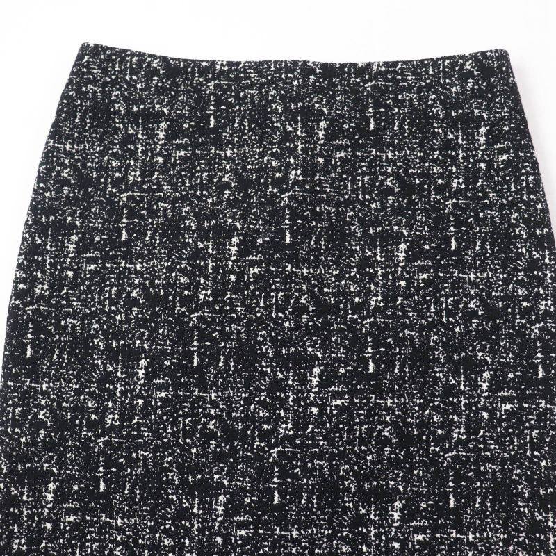 Bottega Veneta 20SS 598255 Tight Skirt Tweed Skirt Black 36 Made