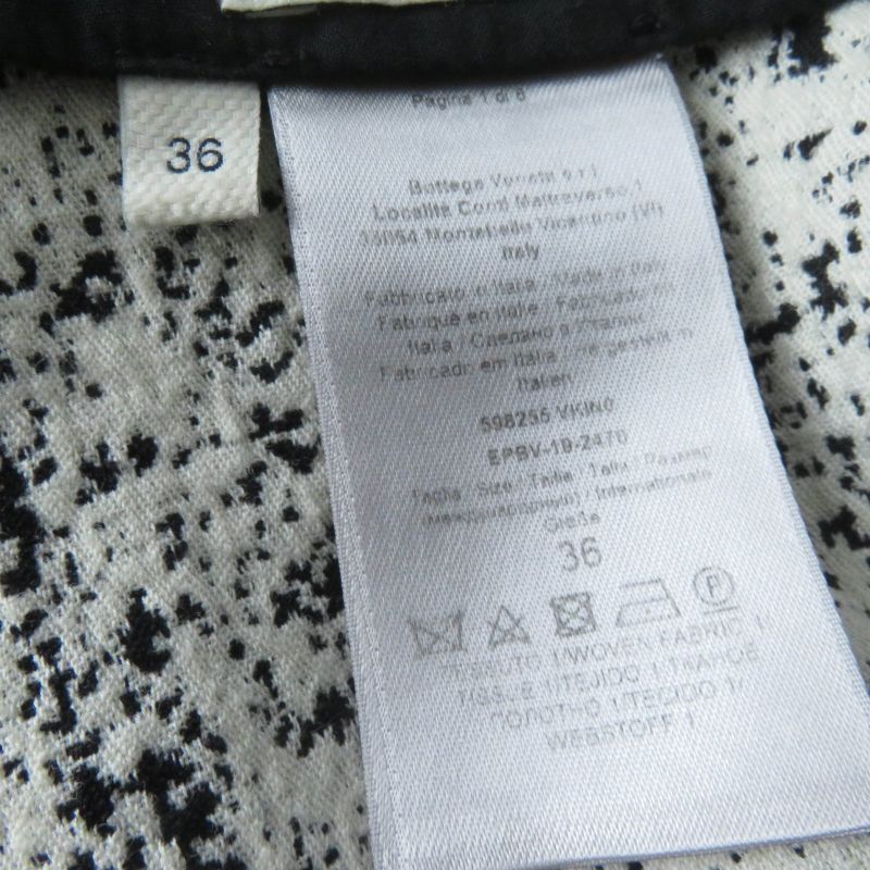 Bottega Veneta 20SS 598255 Tight Skirt Tweed Skirt Black 36 Made