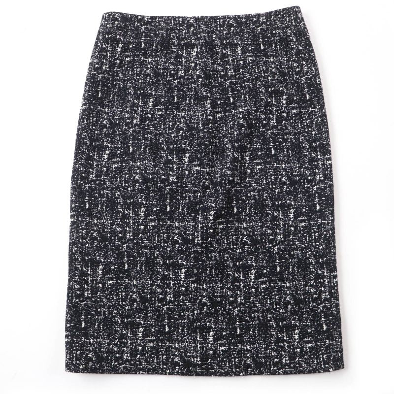Bottega Veneta 20SS 598255 Tight Skirt Tweed Skirt Black 36 Made