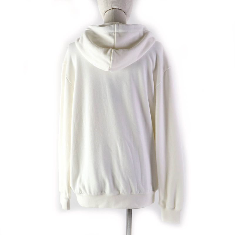 Louis Vuitton Yayoi Kusama 23AW 100% Cotton Zip Up Hoodie With Face Patch White