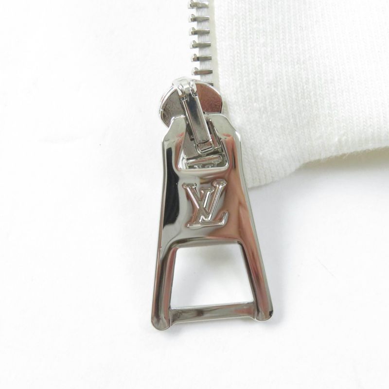 Louis Vuitton Yayoi Kusama 23AW 100% Cotton Zip Up Hoodie With Face Patch White