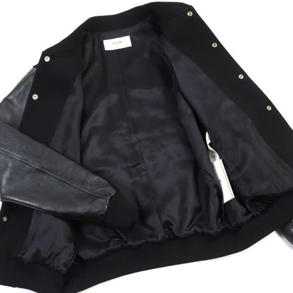 Celine 22AW 2v09m896c BOY DOLL Teddy Jacket IN Textured WOOL Boy Doll Studded