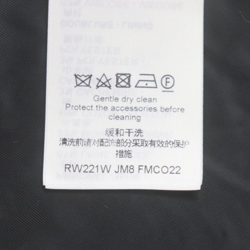 Louis Vuitton 22SS Wool Mohair Monogram Checked LV Gold Button Double Breasted