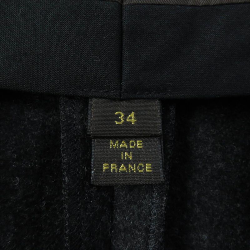 Louis Vuitton Tweed Wool Shorts Black Gray 34 With Hangers Made In France