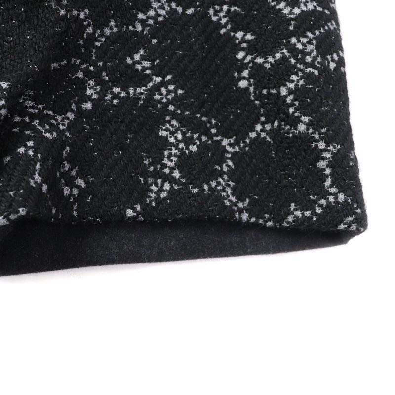 Louis Vuitton Tweed Wool Shorts Black Gray 34 With Hangers Made In France