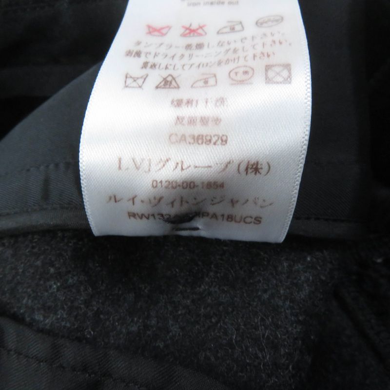 Louis Vuitton Tweed Wool Shorts Black Gray 34 With Hangers Made In France