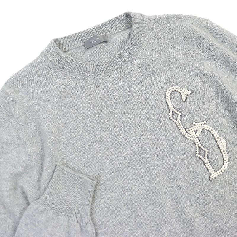 DIOR Homme DIOR Homme 23AW 343m640at721 100% Cashmere CD Interlaced Long Sleeve