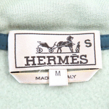 Hermes 21SS Run H Cotton Lined Zip Up Hoodie Sweatshirt Hoodie Light Greenish M