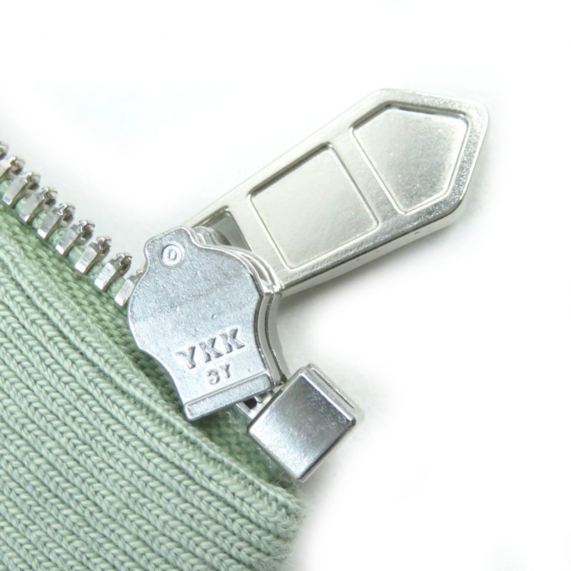 Hermes 21SS Run H Cotton Lined Zip Up Hoodie Sweatshirt Hoodie Light Greenish M
