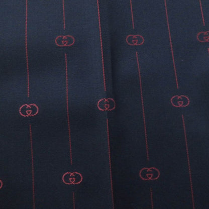 Gucci 20SS 595172 Wool Silk Blend Interlocking G Trouser Pants Bottoms Navy 38