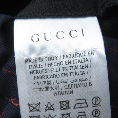 Gucci 20SS 595172 Wool Silk Blend Interlocking G Trouser Pants Bottoms Navy 38