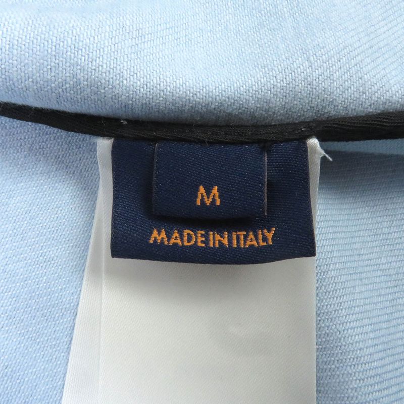 Louis Vuitton 21AW 1a9a3s Cotton Printed Monogram Tie Dye Denim Shirt Denim