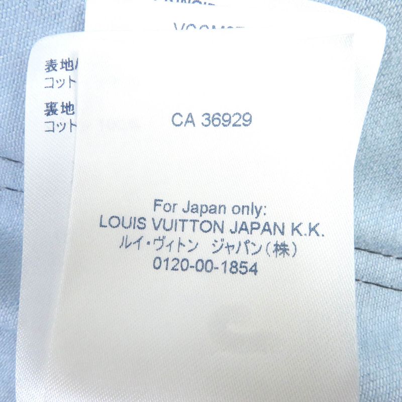 Louis Vuitton 21AW 1a9a3s Cotton Printed Monogram Tie Dye Denim Shirt Denim