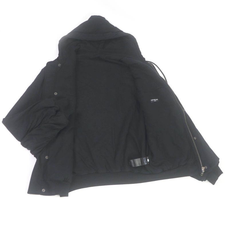 Balenciaga 21AW 657115 Marvel Collaboration Hulk Back Print Cotton Padded