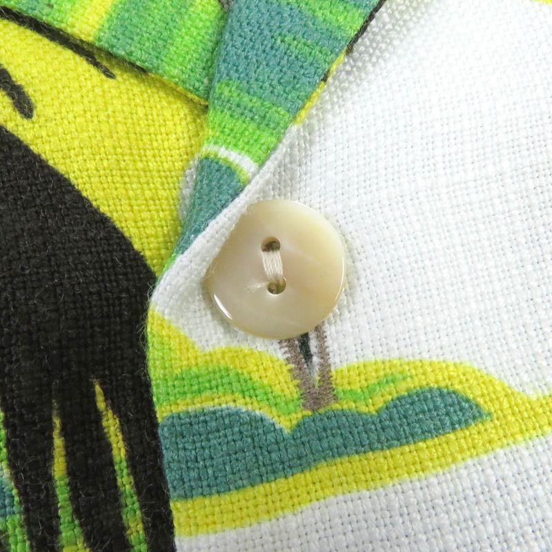 Gucci 22AW 694123 LOVE Parade Back Print Short Sleeve Aloha Shirt Bow Ring