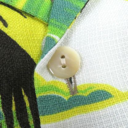 Gucci 22AW 694123 LOVE Parade Back Print Short Sleeve Aloha Shirt Bow Ring