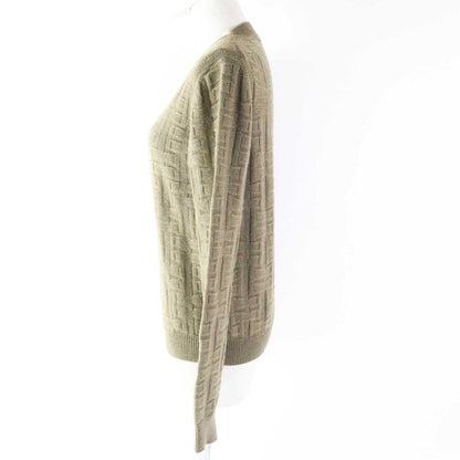 Hermes 22AW 2h2630da Loungewear Voyage H Ash Relief Knit Long Sleeve Wool