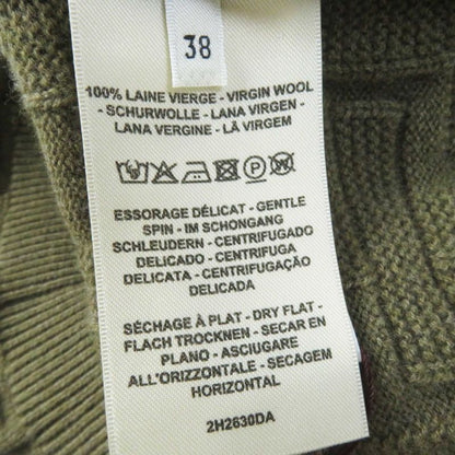 Hermes 22AW 2h2630da Loungewear Voyage H Ash Relief Knit Long Sleeve Wool