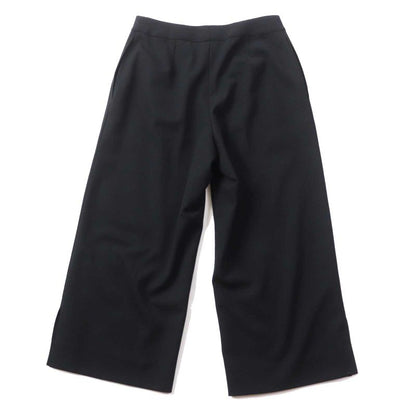 CHANEL Vintage 98C P10018 Wool Cropped Pants With Coco Mark Buttons Black 36