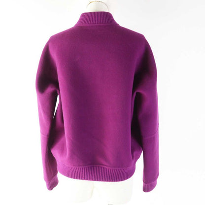 Hermes 2023 3e0224dz 100% Cashmere Double Face Zip Up Blouson/jacket Purple 40