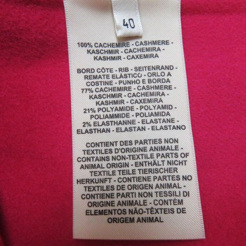 Hermes 2023 3e0224dz 100% Cashmere Double Face Zip Up Blouson/jacket Purple 40