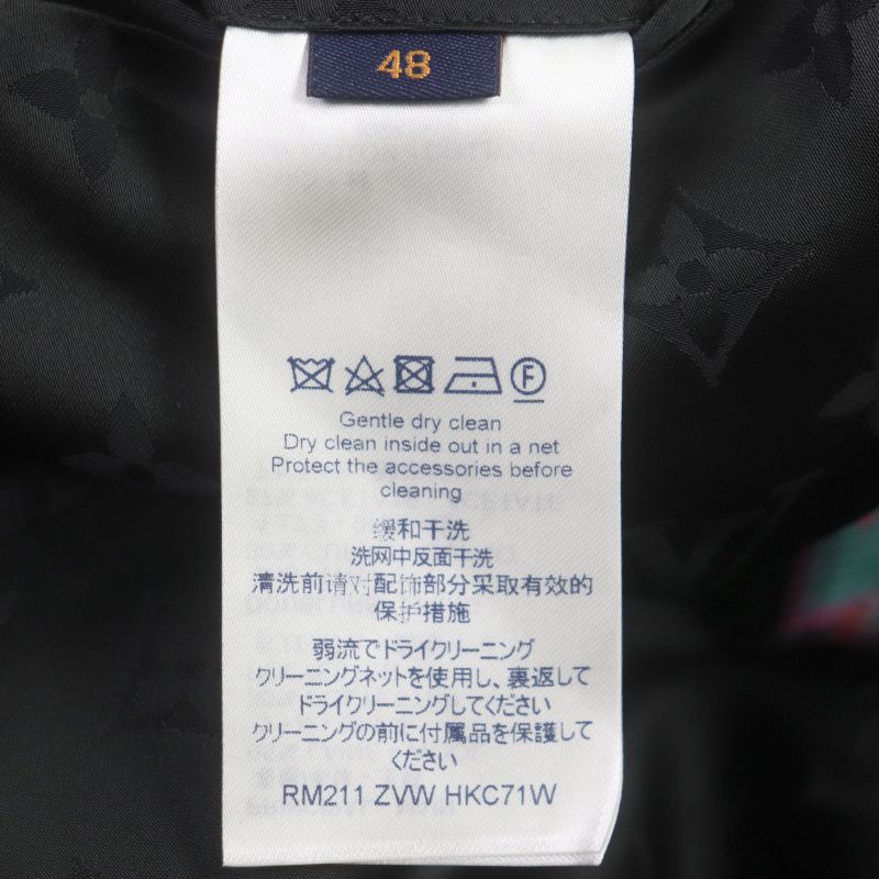  Louis Vuitton 2021 Madras Check Monogram Logo Chester Coat Pink Multi 48 With