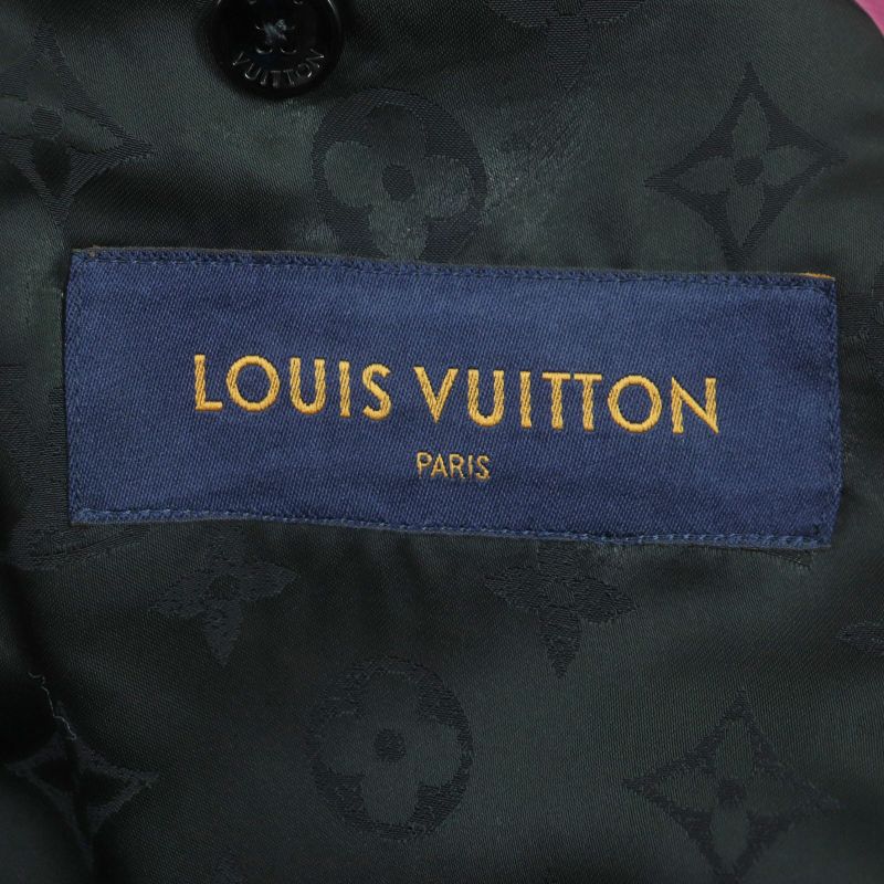  Louis Vuitton 2021 Madras Check Monogram Logo Chester Coat Pink Multi 48 With