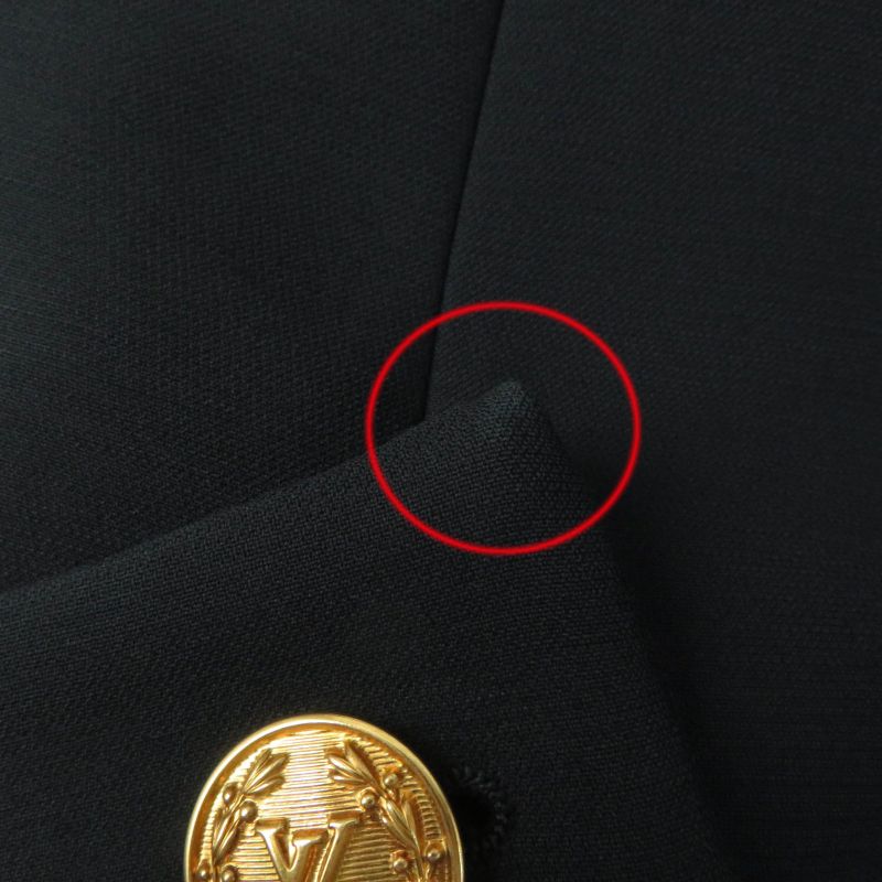 Louis Vuitton 2022 Wool Silk Preppy Martingale Dress With Lace LV Buttons Black