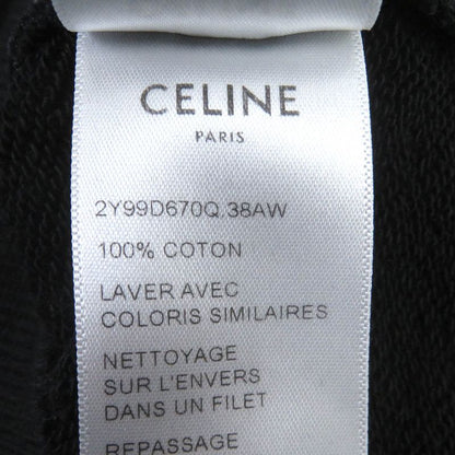 Celine 23AW 2y99d670q 100% Cotton Message Print Pullover Hoodie