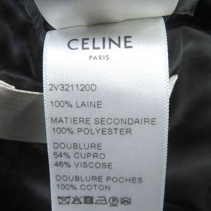 Celine 2v321120d Peak Collar Long Tuxedo Jacket Grand Poudre Tailored Jacket
