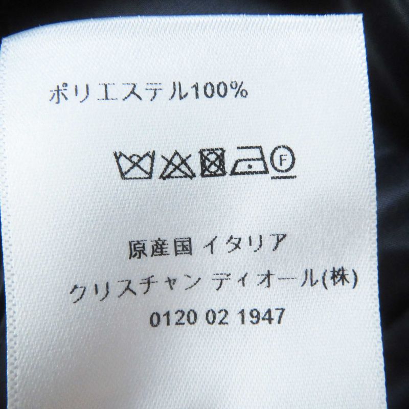 Christian DIOR 217r65a2829 Off-shoulder Drawstring Dress Navy XS Hanger Made