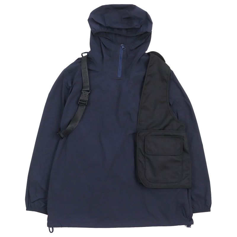 Louis Vuitton 19AW Docking Pullover Hooded Windbreaker Jacket With Belt Pocket