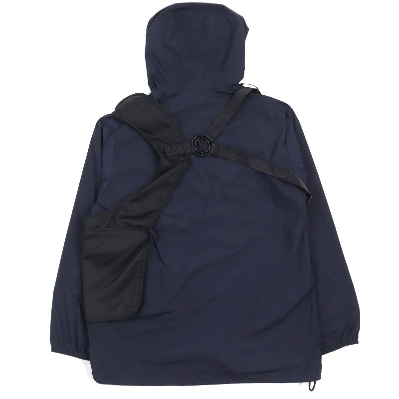 Louis Vuitton 19AW Docking Pullover Hooded Windbreaker Jacket With Belt Pocket