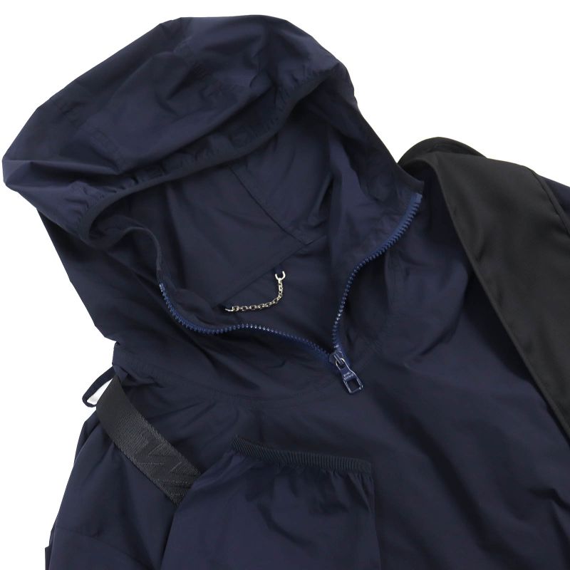 Louis Vuitton 19AW Docking Pullover Hooded Windbreaker Jacket With Belt Pocket
