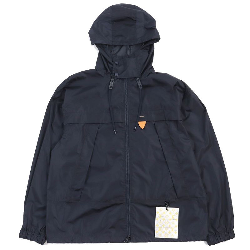 Louis Vuitton Hhb51wnkj Staples Edition Logo Plate Leather Use Hooded Zip Up