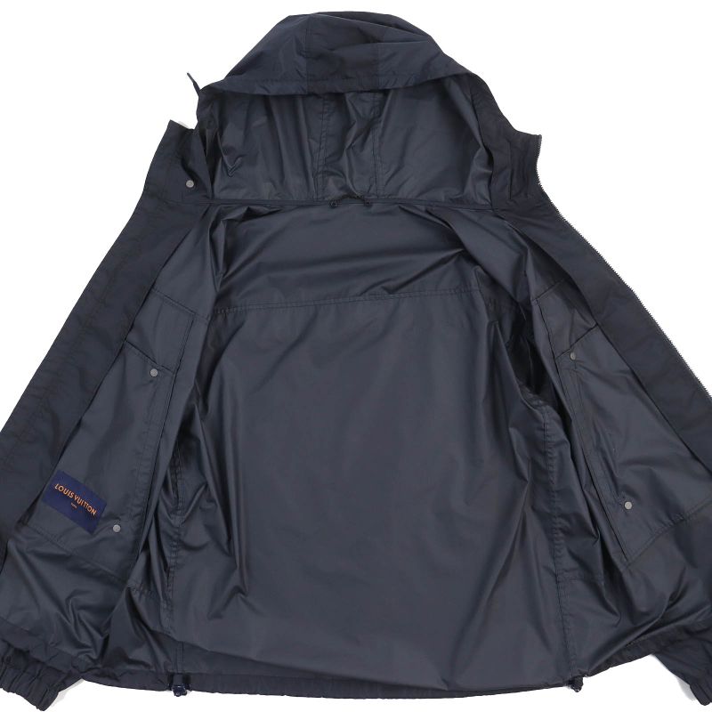 Louis Vuitton Hhb51wnkj Staples Edition Logo Plate Leather Use Hooded Zip Up