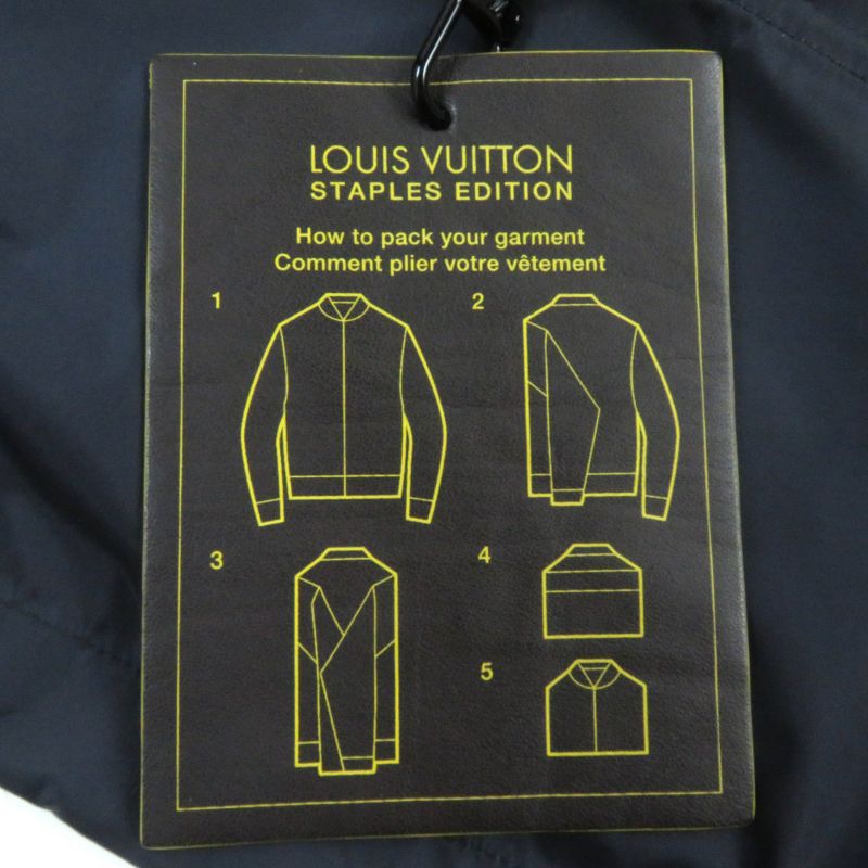 Louis Vuitton Hhb51wnkj Staples Edition Logo Plate Leather Use Hooded Zip Up
