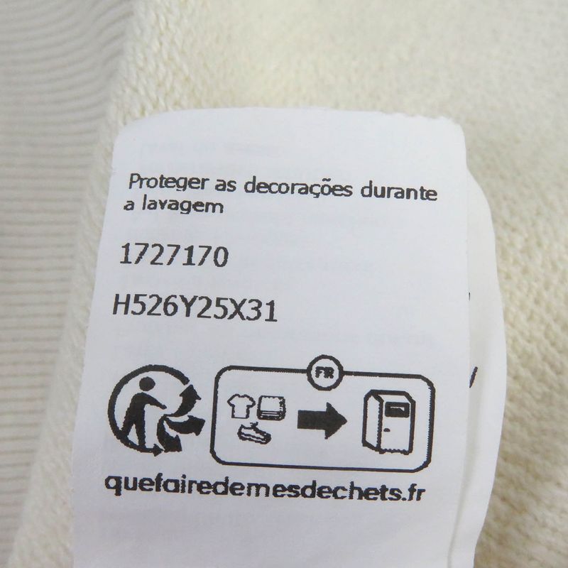 LOEWE H526y25x31 100% Cotton Anagram Leather Patch Pocket Pullover Hoodie