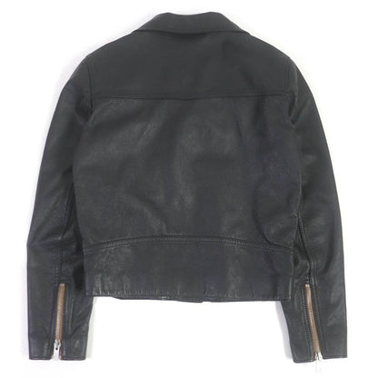 Celine 20SS 2e467297d Washed Calfskin Leather Jacket Double Rider Black 44