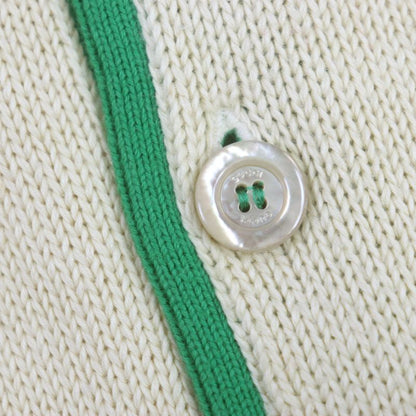 Gucci 571546 Interlocking G Striped Embroidered Knit Long Sleeve Polo Shirt