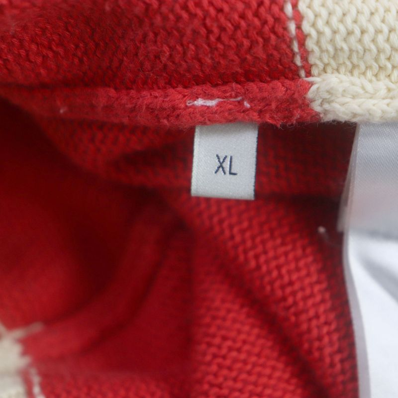 Gucci 571546 Interlocking G Striped Embroidered Knit Long Sleeve Polo Shirt