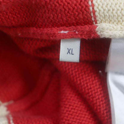 Gucci 571546 Interlocking G Striped Embroidered Knit Long Sleeve Polo Shirt