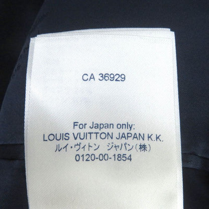 Louis Vuitton 22SS 100% Wool Monogram All-over Ribbed Hem Blouson Jacket Navy