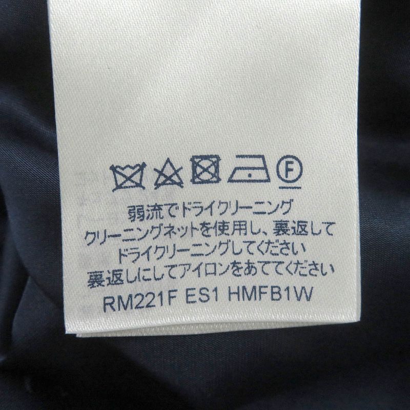 Louis Vuitton 22SS 100% Wool Monogram All-over Ribbed Hem Blouson Jacket Navy