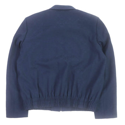 Louis Vuitton 22SS 100% Wool Monogram All-over Ribbed Hem Blouson Jacket Navy