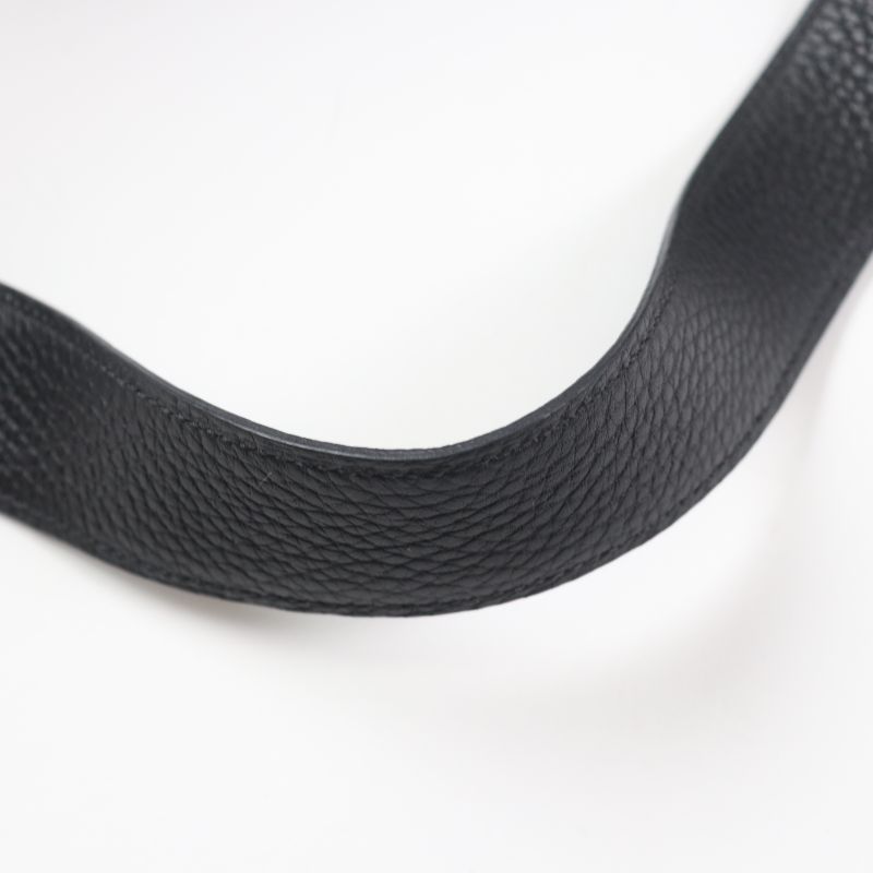 Hermes Lindy 30 Gold Hardware Taurillon Clemence Shoulder Bag Black B Engraved