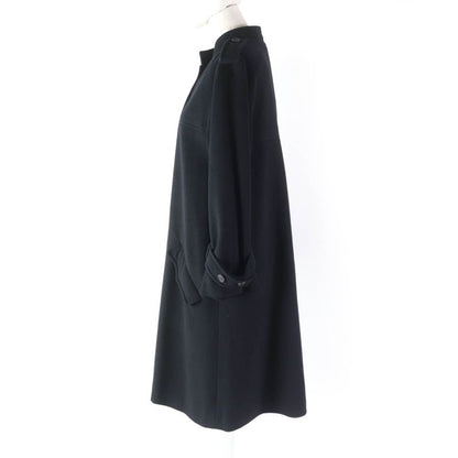 CHANEL 05A P26790 100% Silk Lining Cashmere Long Coat With Coco Mark Buttons