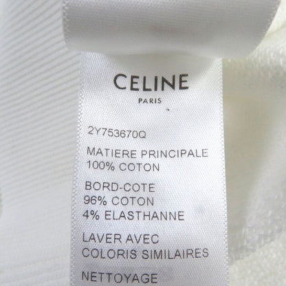 Celine 22AW 2y753670q Cotton Gradient Logo Print Pullover Loose Hoodie White XL