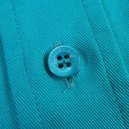 Balenciaga 595219 Cotton BB Logo Embroidery Oversized Double Sleeve Work Shirt